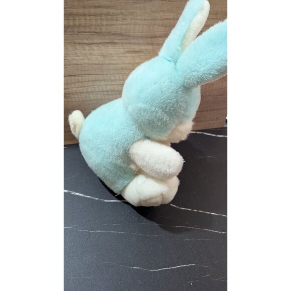 Vintage Tb Trading Co Blue White Bunny Plush Stuffed Animal 12" Soft Toy - Picture 3 of 7